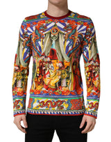 T-shirt homme manches longues Dolce & Gabbana multicolore Teatro Dei Pupi