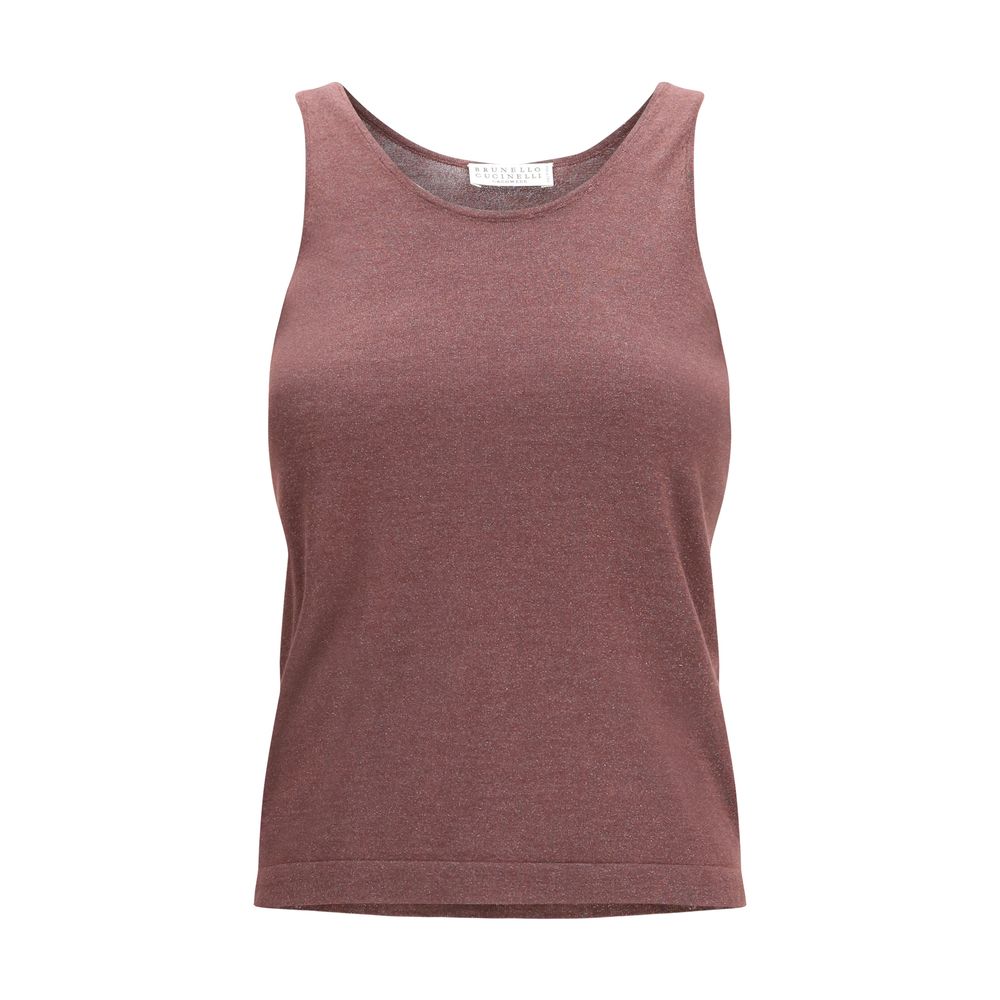 Brunello Cucinelli Bordeaux Cashmere Top - Elegant Layering Essential