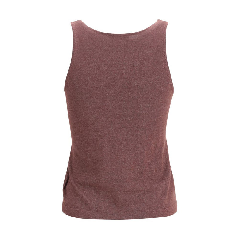 Brunello Cucinelli Bordeaux Cashmere Top - Elegant Layering Essential
