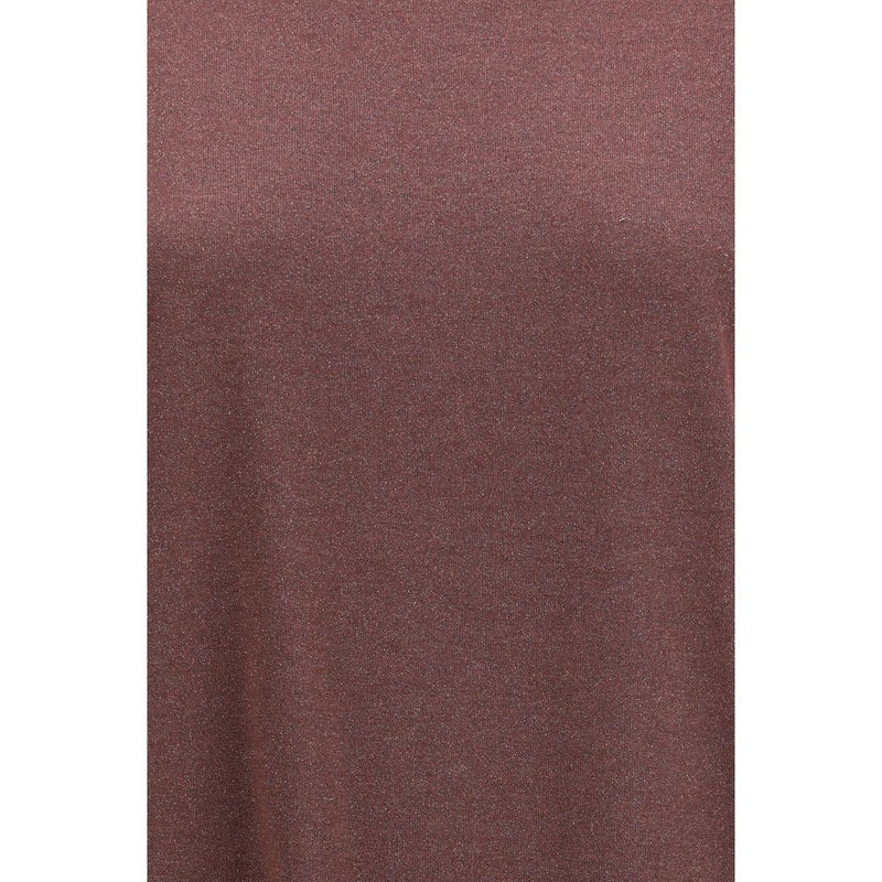 Brunello Cucinelli Bordeaux Nylon T-Shirt - Elegant Casual Wear