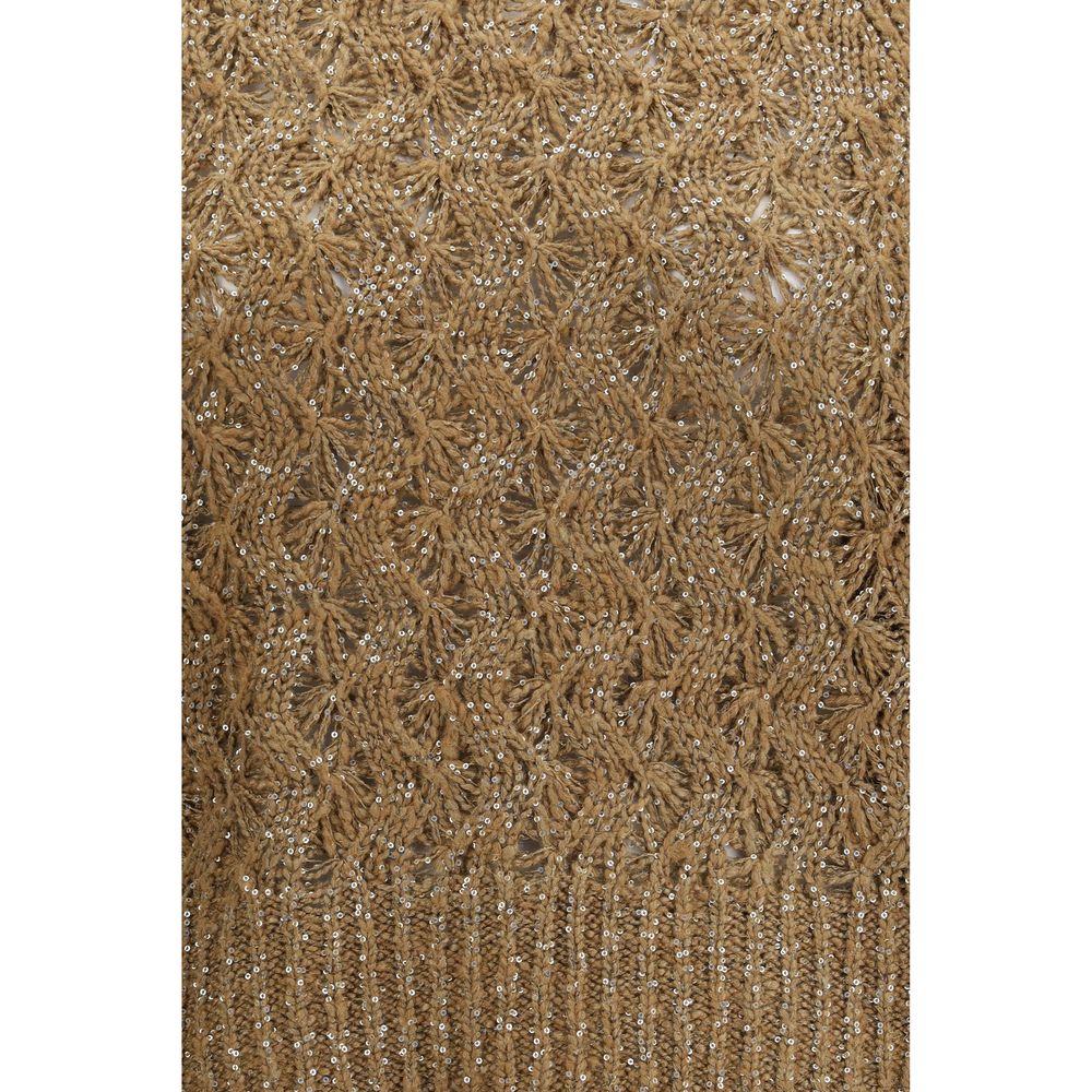 Brunello Cucinelli Beige Silk Sweatshirt for Women