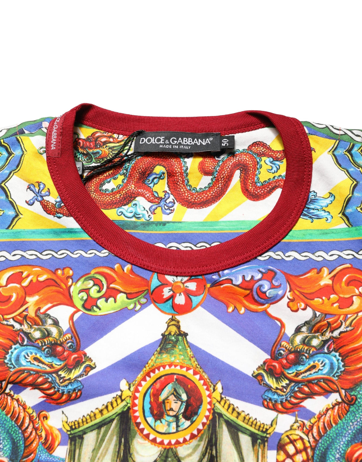 T-shirt homme manches longues Dolce & Gabbana multicolore Teatro Dei Pupi