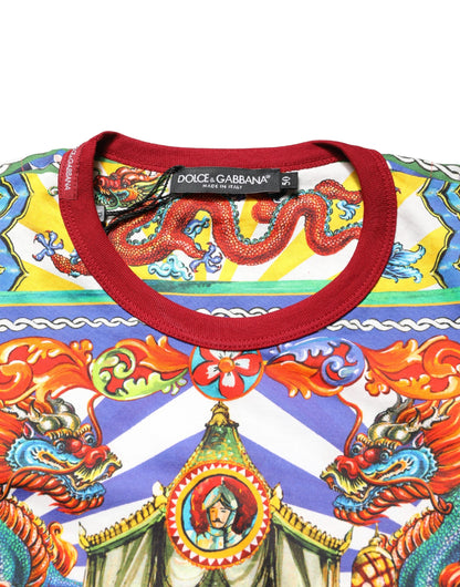T-shirt homme manches longues Dolce & Gabbana multicolore Teatro Dei Pupi