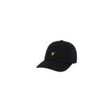 Lyle & Scott Black Cotton Baseball Cap for Men