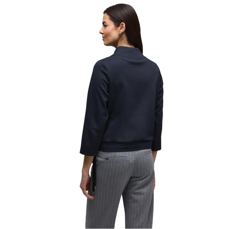 Street One Blue Polyester Sweatshirt - Modern Minimalist Design