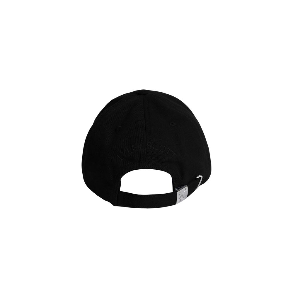Lyle & Scott Black Cotton Baseball Cap for Men
