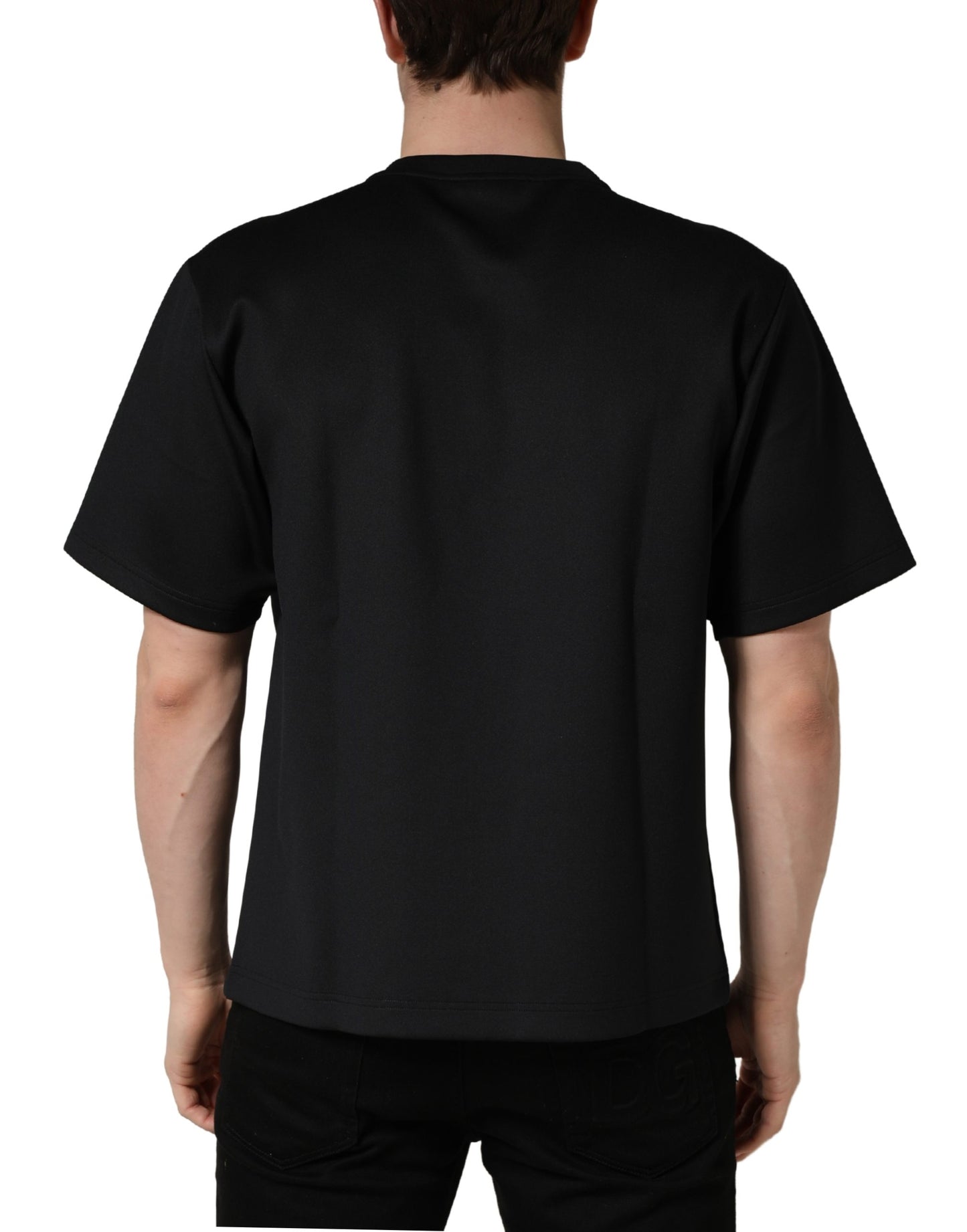 T-shirt Dolce & Gabbana noir à col rond orné « Have Fun »