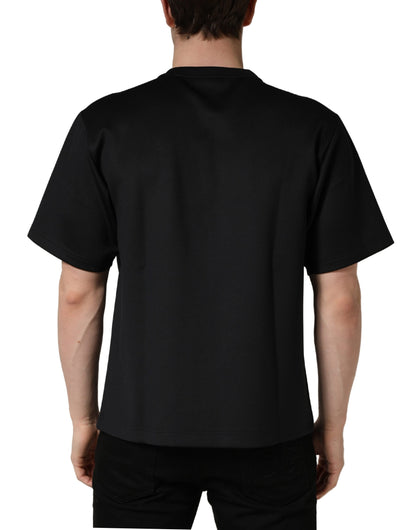 T-shirt Dolce & Gabbana noir à col rond orné « Have Fun »