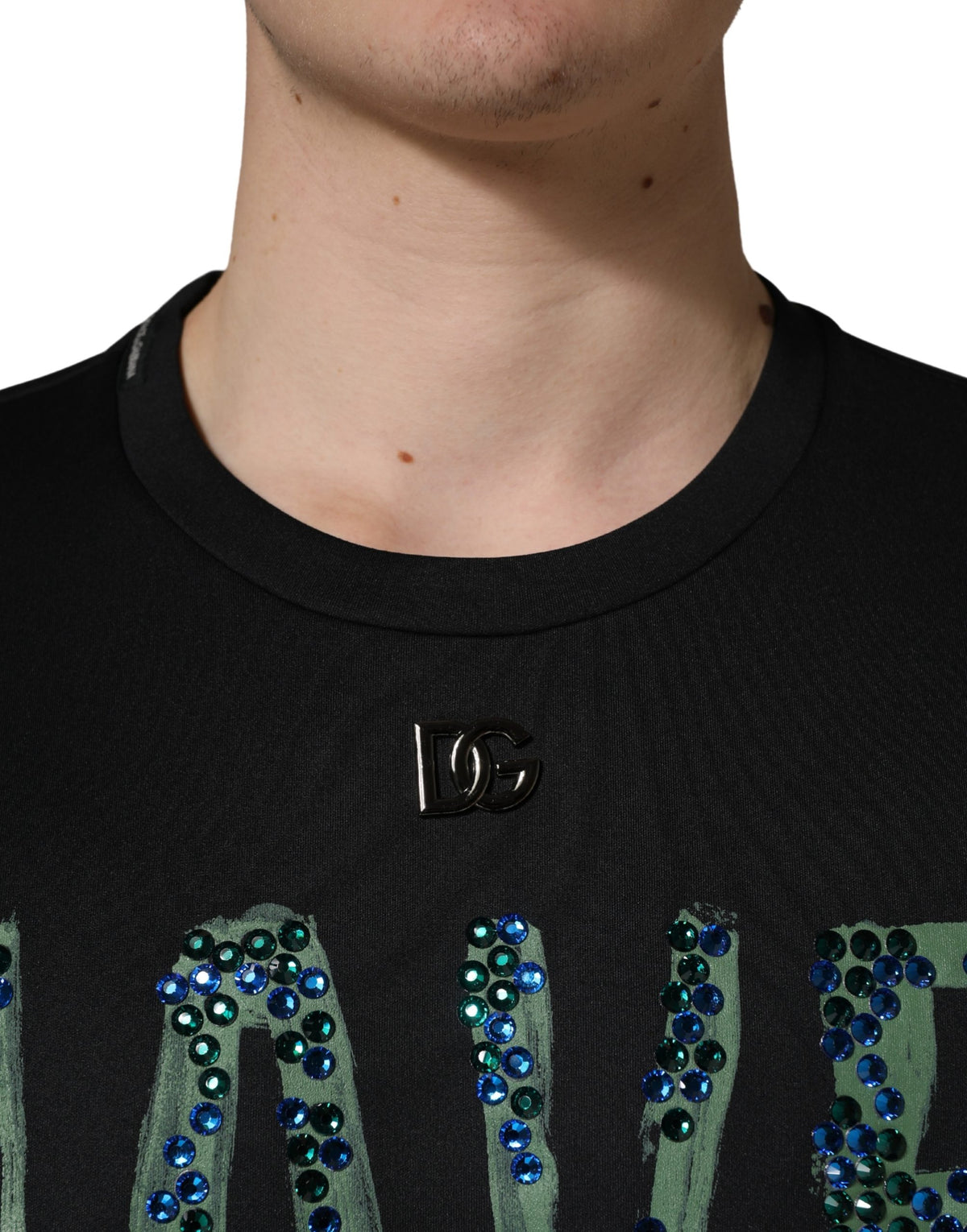 T-shirt Dolce & Gabbana noir à col rond orné « Have Fun »