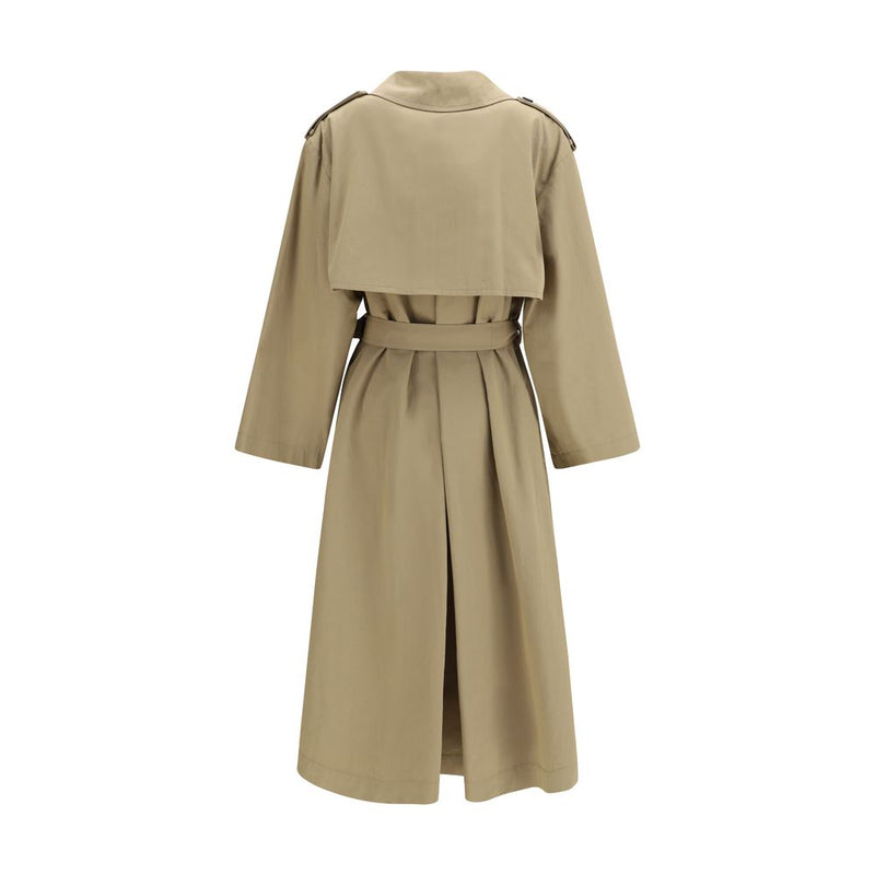 Max Mara Beige Cotton Trench Coat for Women