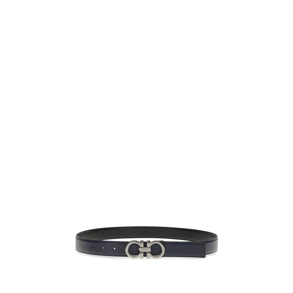 Ceinture Ferragamo Bos Taurus Regular en cuir de veau bleu