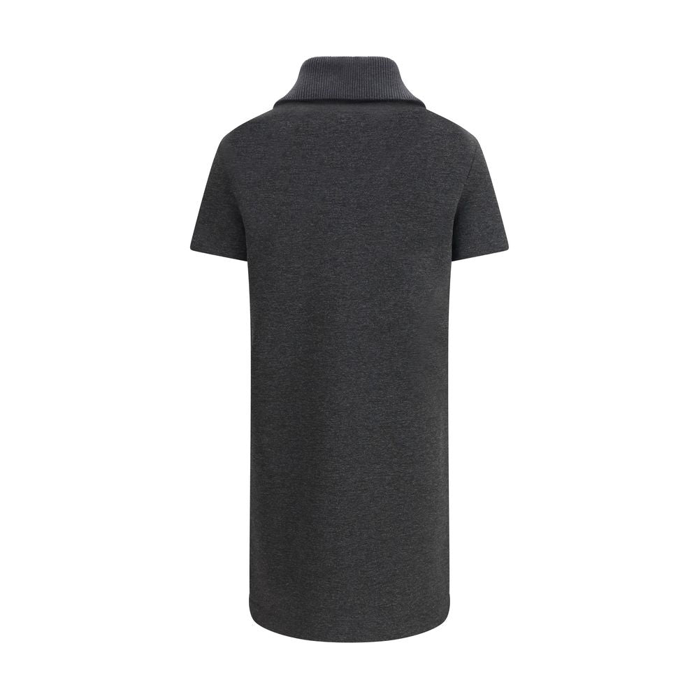 Gucci Double GG Gray Cotton Casual Dress for Women