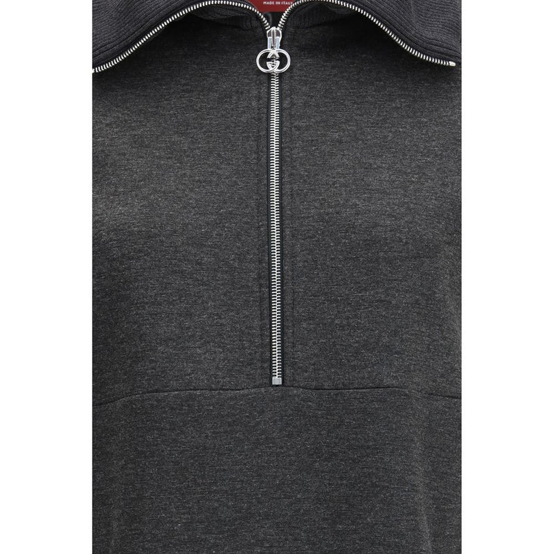 Gucci Double GG Gray Cotton Casual Dress for Women