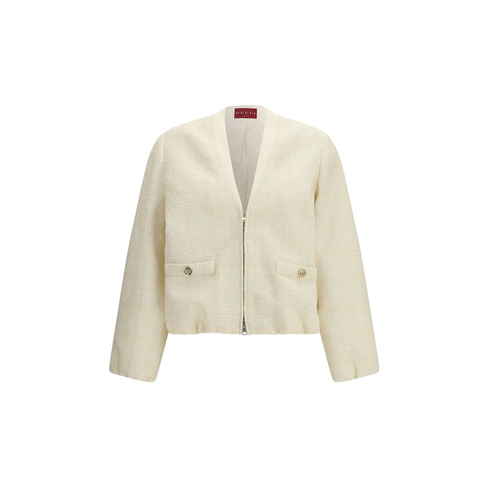 Gucci Beige Cotton Shell Jacket for Women