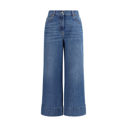 Valentino Garavani Women's Blue Cotton Denim Jeans