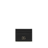 Portefeuille Dolce & Gabbana en cuir de veau noir Bos Taurus