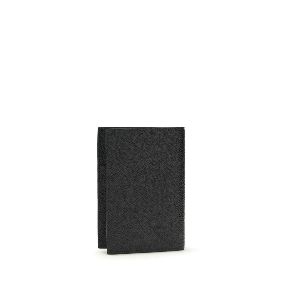 Portefeuille Dolce & Gabbana en cuir de veau noir Bos Taurus