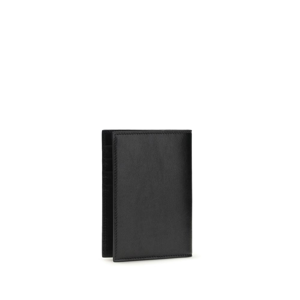 Portefeuille Dolce & Gabbana en cuir de veau noir Bos Taurus