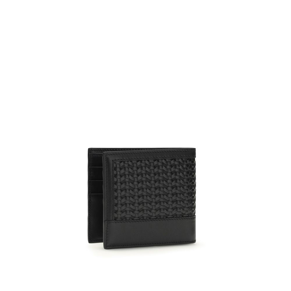 Portefeuille Dolce & Gabbana en cuir de veau noir Bos Taurus