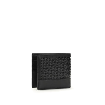 Portefeuille Dolce & Gabbana en cuir de veau noir Bos Taurus