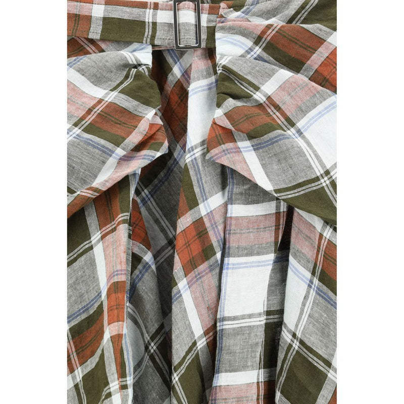 MARBELL Vivienne Multicolor Linen Midi Skirt