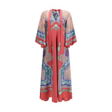 La Double J Magnifico Multicolor Silk Casual Dress