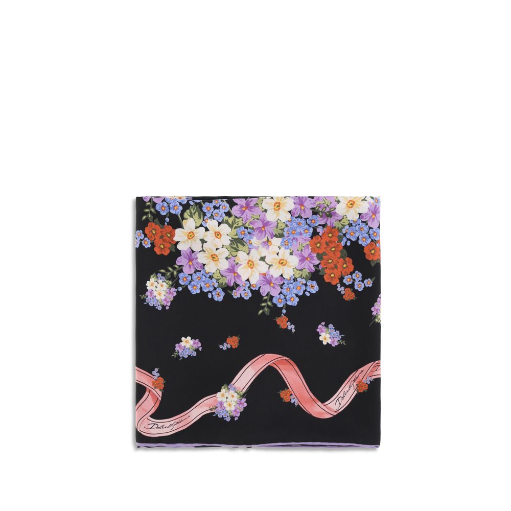 Dolce & Gabbana Multicolor Silk Scarf - Elegant Floral Accessory