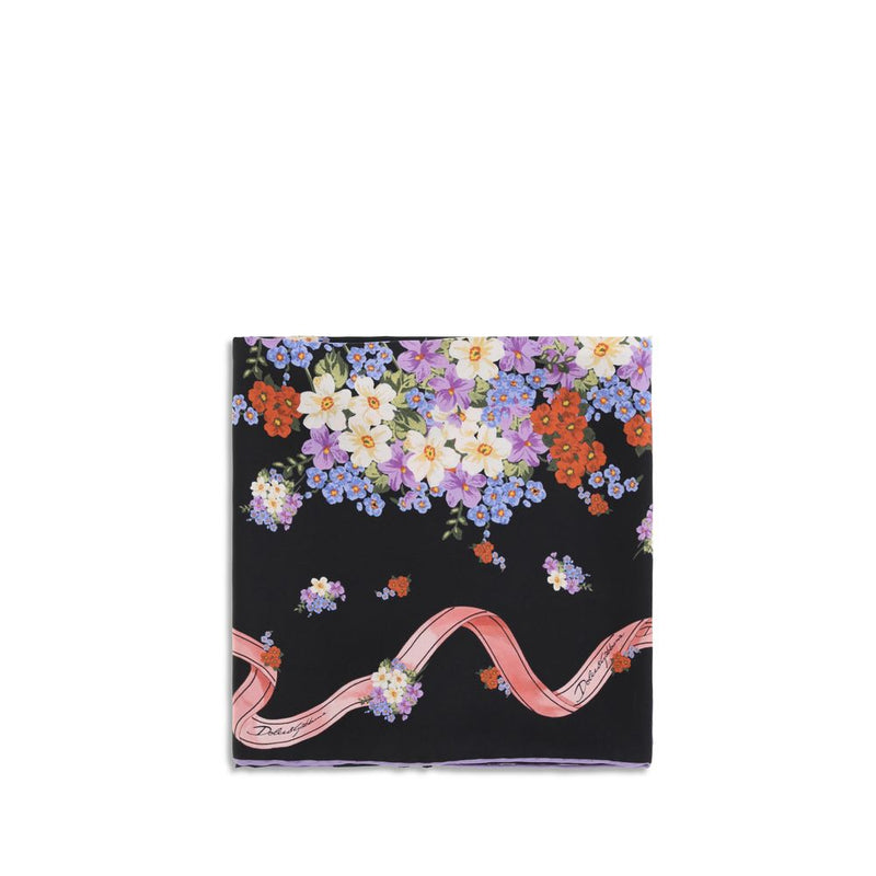 Dolce & Gabbana Multicolor Silk Scarf - Elegant Floral Accessory