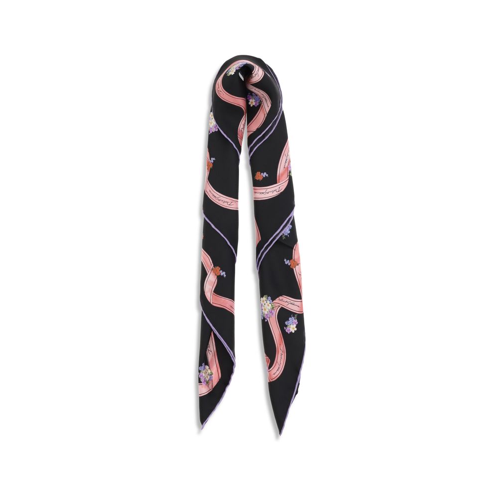 Dolce & Gabbana Multicolor Silk Scarf - Elegant Floral Accessory