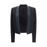 Tom Ford Black Wool Full-Length Jacket for Women