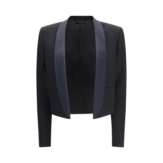 Tom Ford Black Wool Full-Length Jacket for Women