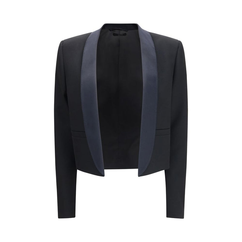 Tom Ford Black Wool Full-Length Jacket for Women