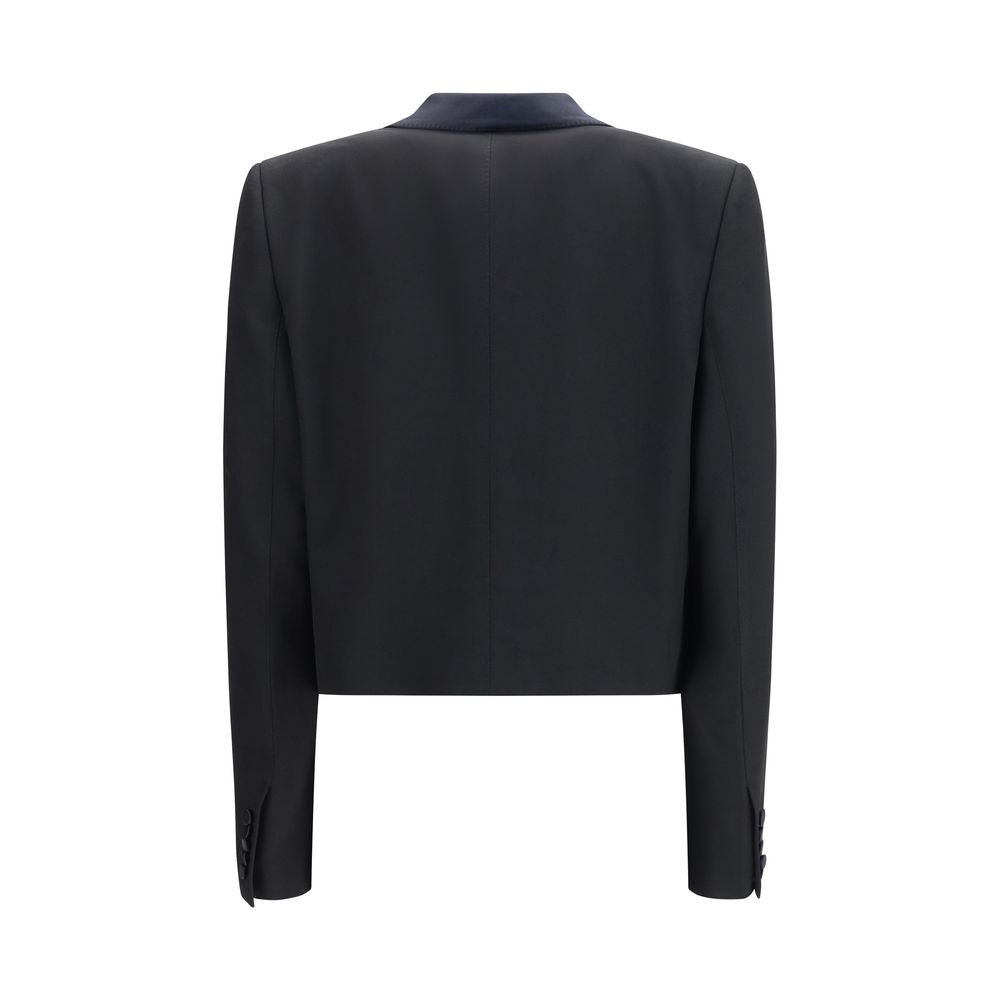 Tom Ford Black Wool Full-Length Jacket for Women
