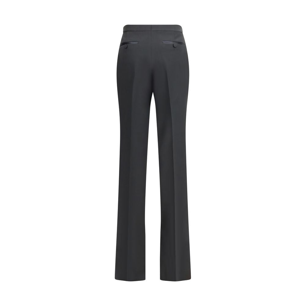Tom Ford Black Fleece Wool Dress Pants for Women
