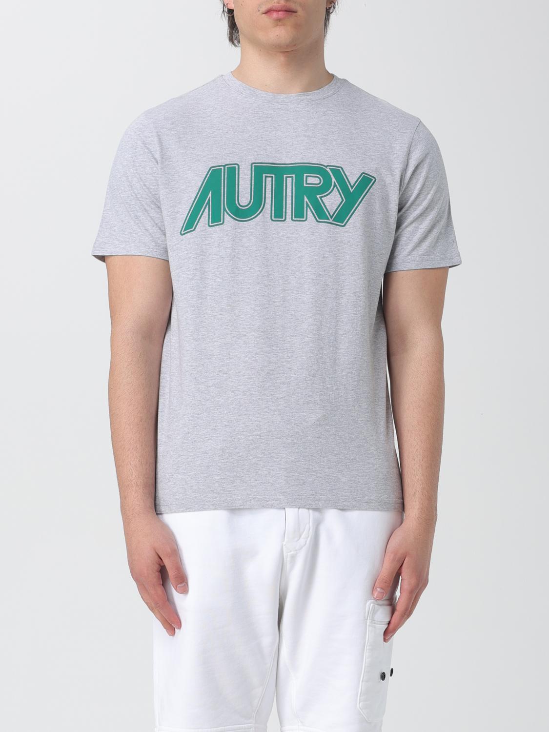 T-Shirt en Coton Autry Gris pour Homme