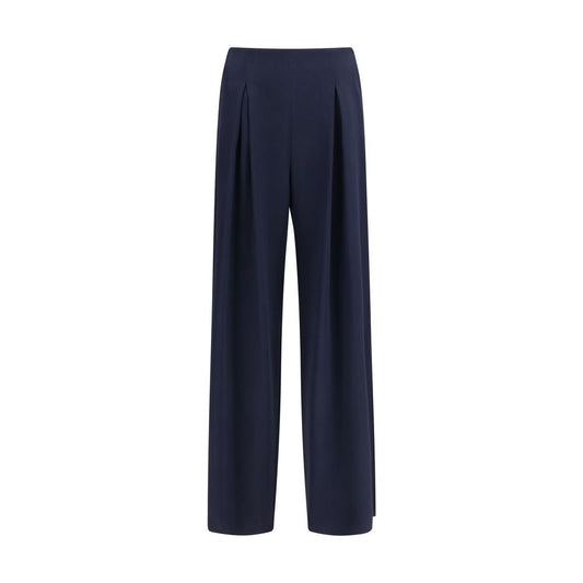 Max Mara Pure Blue Silk Casual Pants for Women