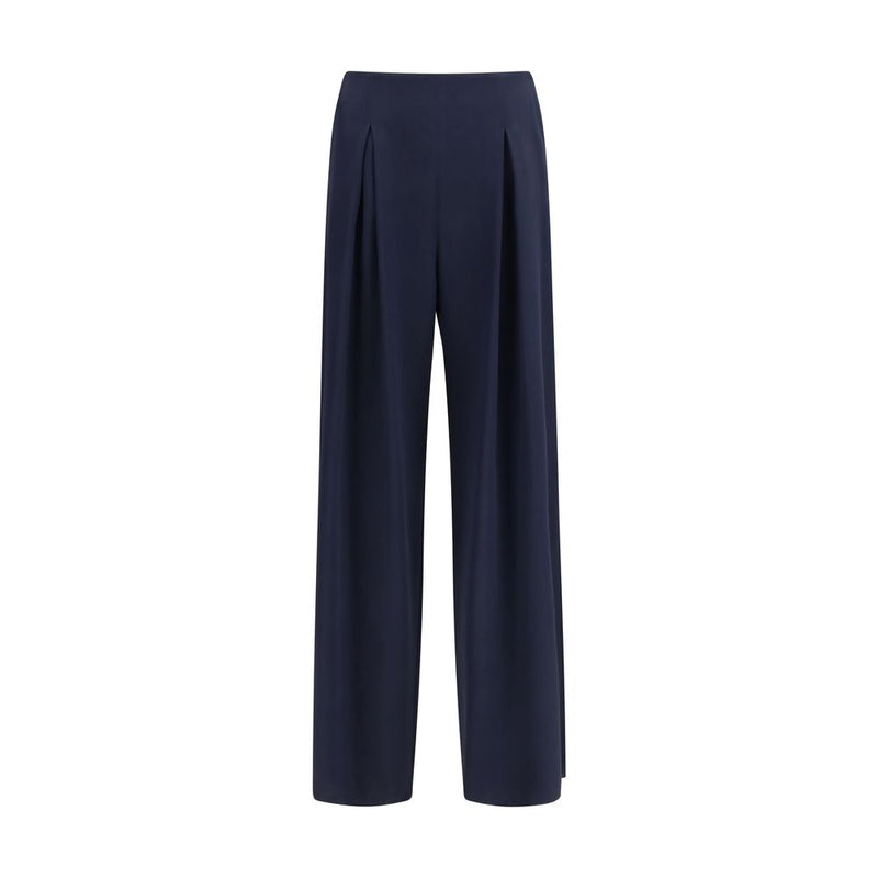 Max Mara Pure Blue Silk Casual Pants for Women