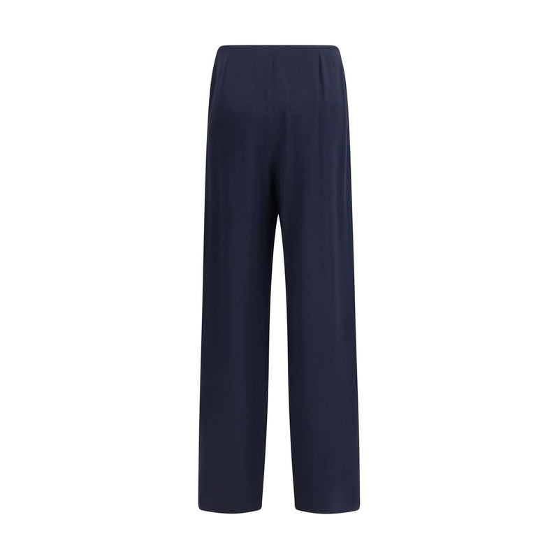 Max Mara Pure Blue Silk Casual Pants for Women