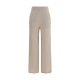 Max Mara Pure Beige Cashmere Casual Pants