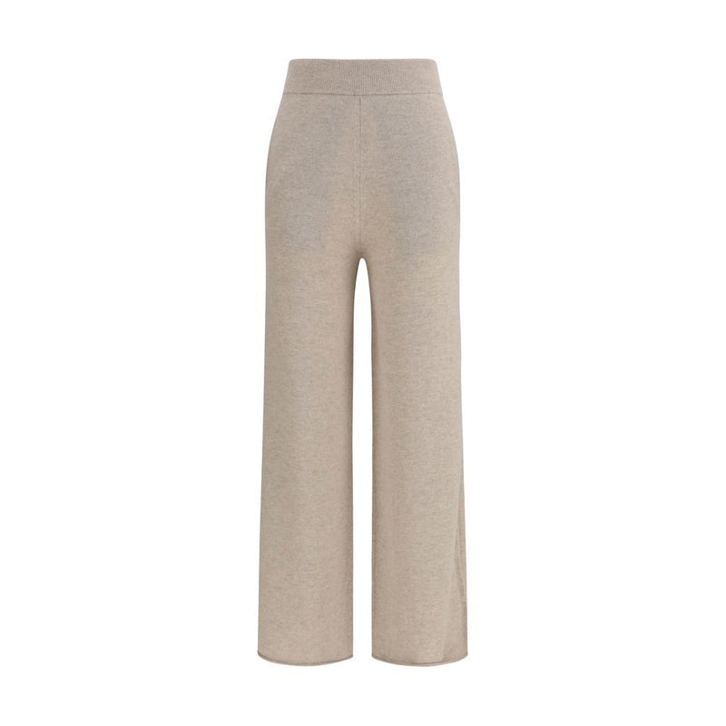 Max Mara Pure Beige Cashmere Casual Pants
