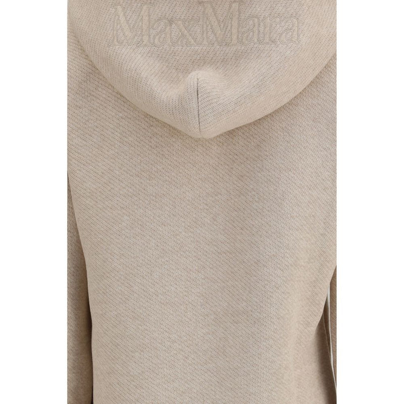 Max Mara Pure Beige Cotton Sweatshirt - Stylish & Comfortable