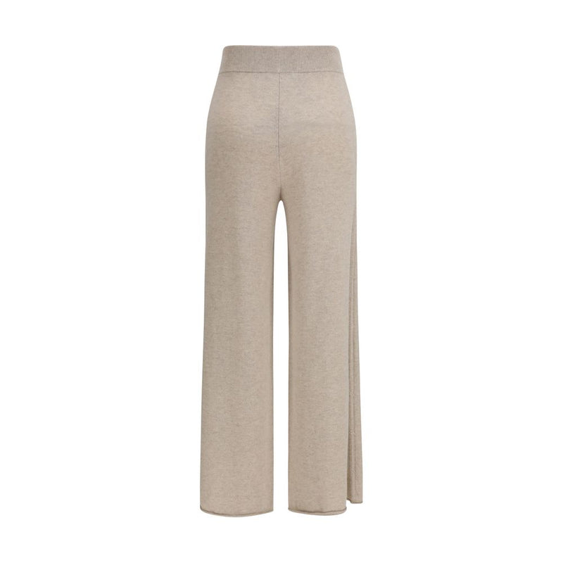 Max Mara Pure Beige Cashmere Casual Pants