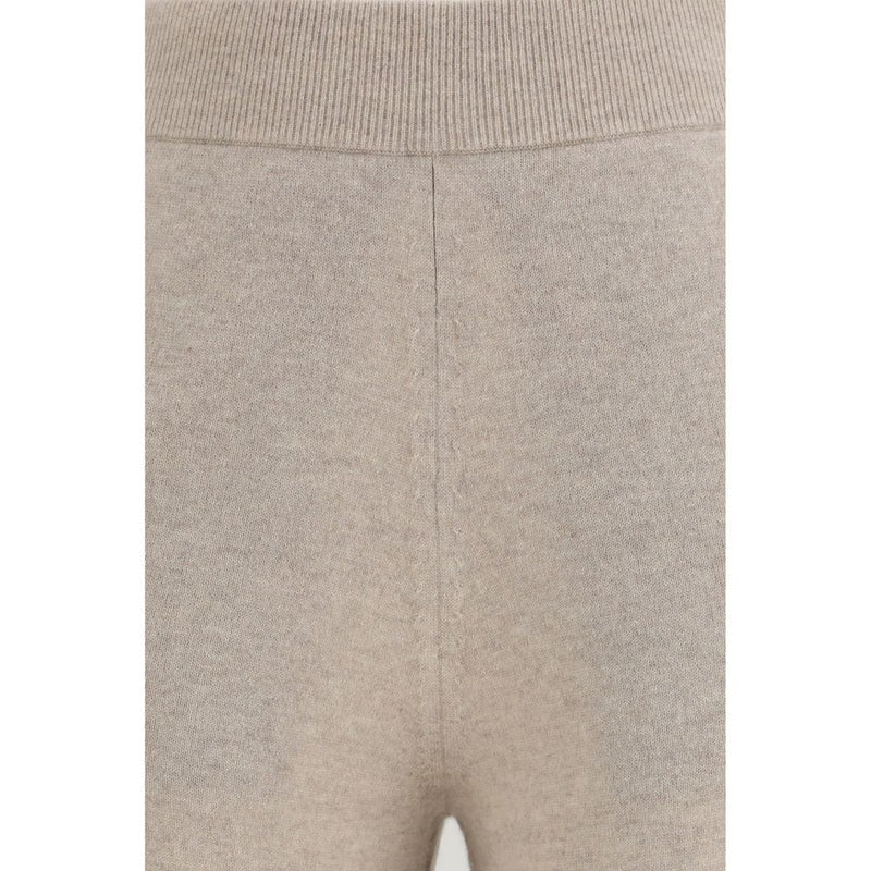 Max Mara Pure Beige Cashmere Casual Pants