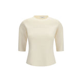 Max Mara Pure Beige Viscose T-Shirt - Mxpauster Model