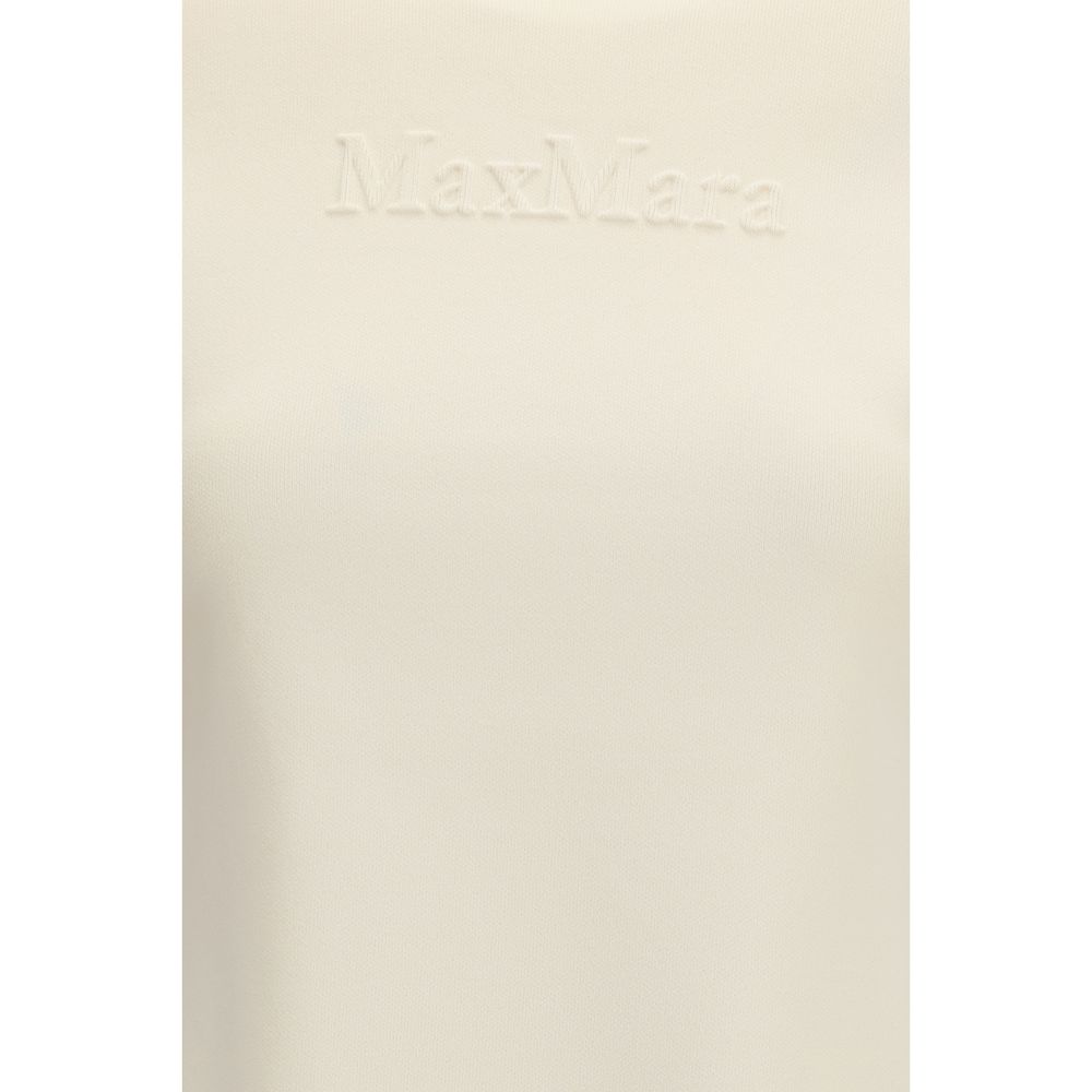 Max Mara Pure Beige Viscose T-Shirt - Mxpauster Model