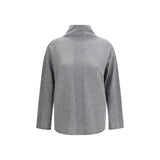 Max Mara Pure Gray Cashmere Sweater - Luxurious Comfort