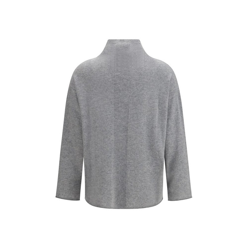 Max Mara Pure Gray Cashmere Sweater - Luxurious Comfort