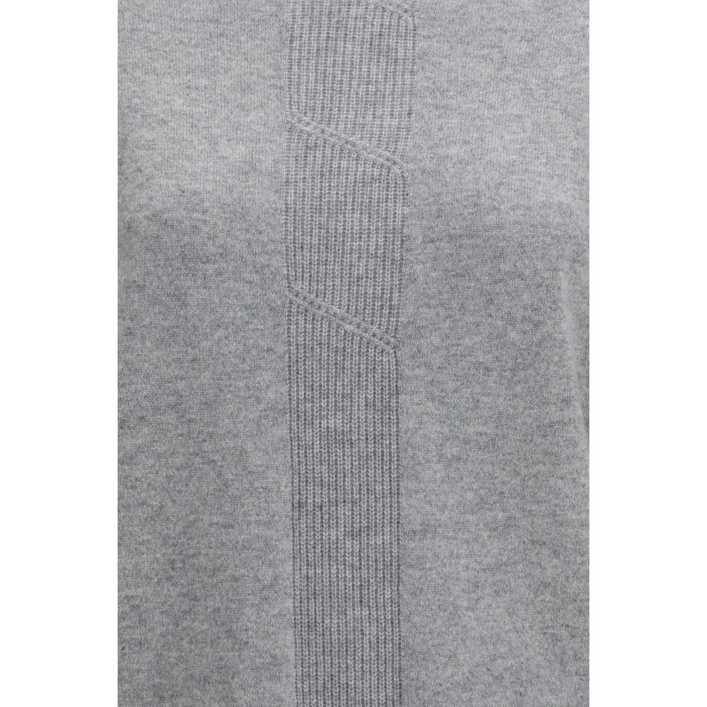 Max Mara Pure Gray Cashmere Sweater - Luxurious Comfort