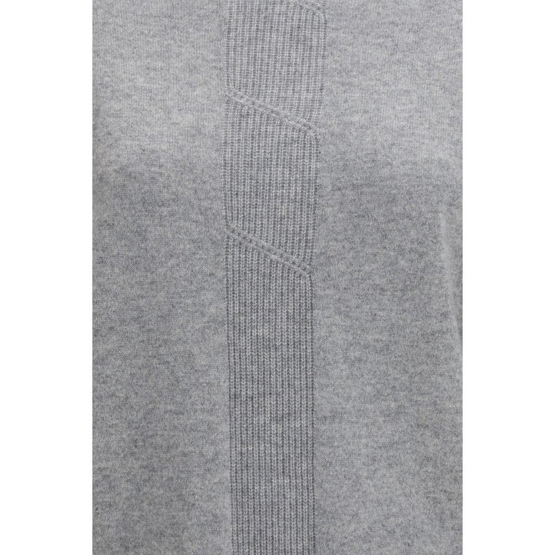 Max Mara Pure Gray Cashmere Sweater - Luxurious Comfort