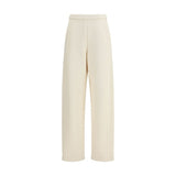 Max Mara Pure Dente Beige Cotton Casual Pants